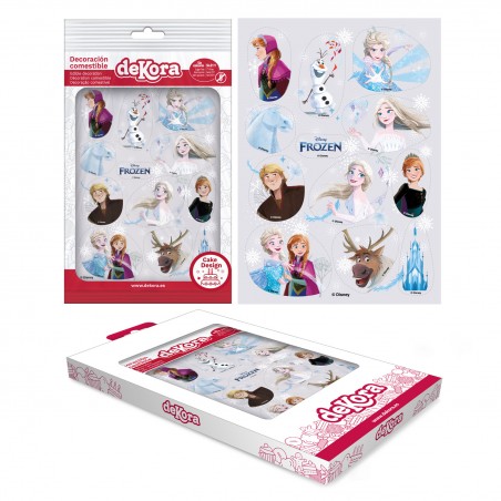 Decorazione commestibile ritagliabile per torte e cupcake frozen ii