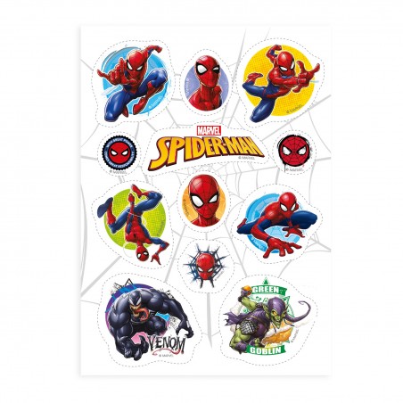 Decorazione commestibile ritagliata per torte e cupcake spider man