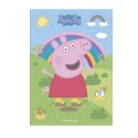 Sagoma di torta di wafer con peppa pig design