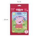Sagoma di torta di wafer con peppa pig design