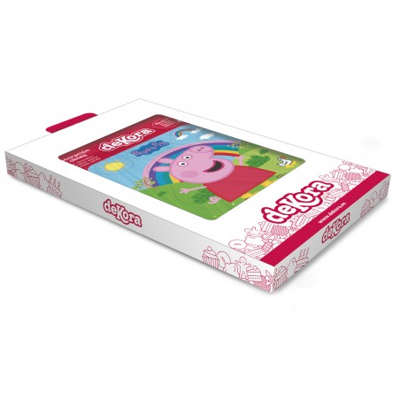 Sagoma di torta di wafer con peppa pig design