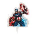 Candela di compleanno di avengers captain america design