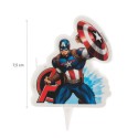 Candela di compleanno di avengers captain america design