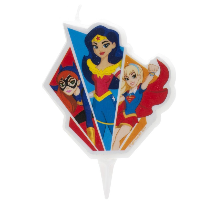 Candela di compleanno supereroine