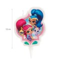 Candela per torta di compleanno con design shimmer and shine