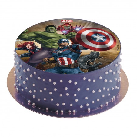 Cialda commestibile per decorazione torte modello avengers
