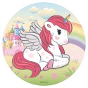 Oblea in foil per torte con design unicorno