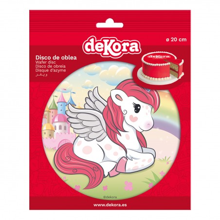 Oblea in foil per torte con design unicorno