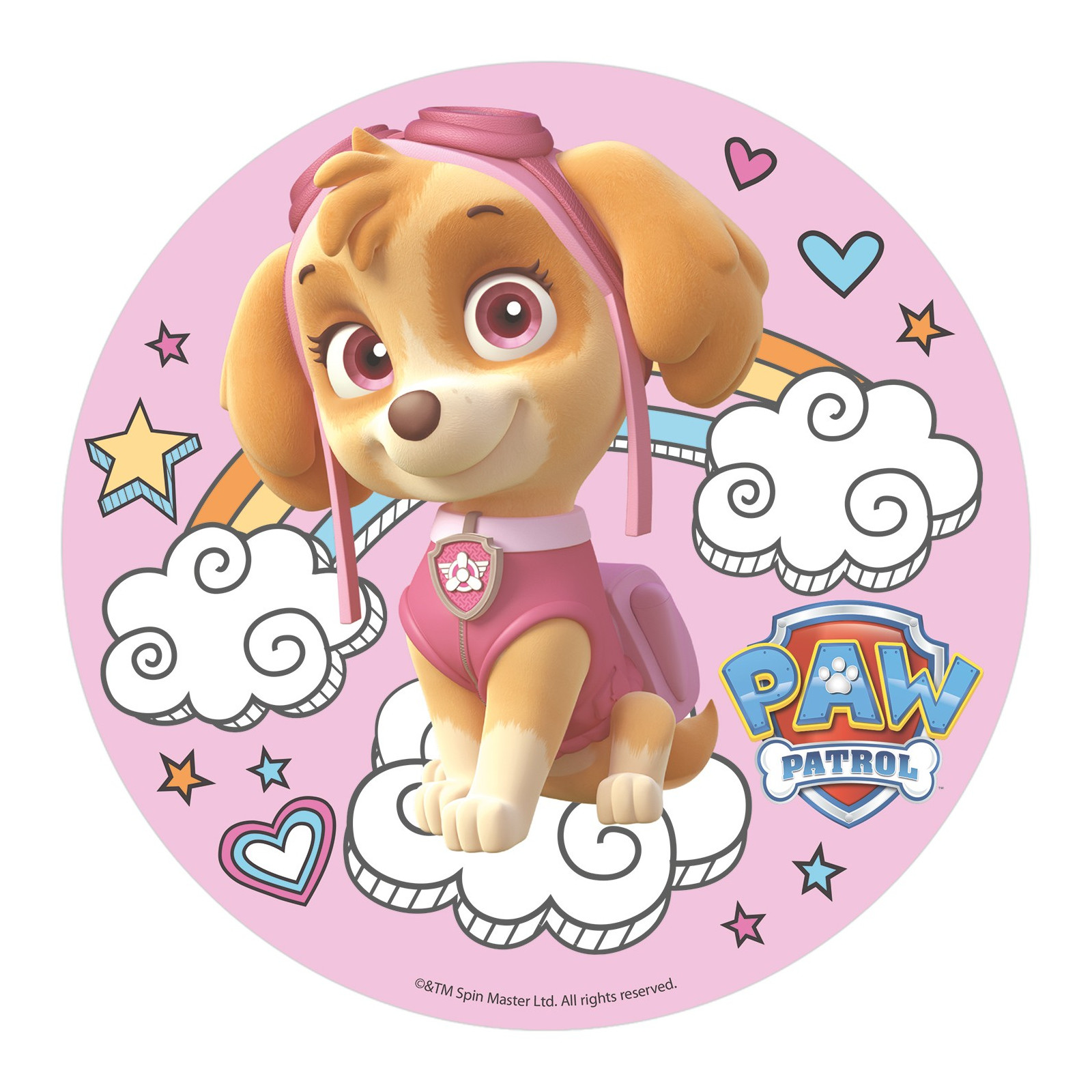 Obletta per decorazione di torte con design di Skype della Paw Patrol