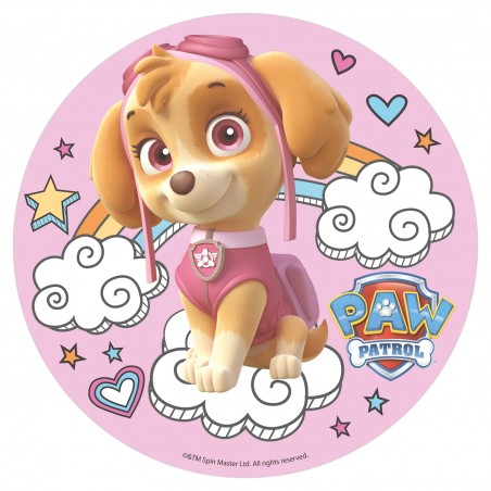 wafer cake silhouette paw patrol chase 8x21cm