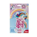 Topper unicorno per decorazione della torta di compleanno