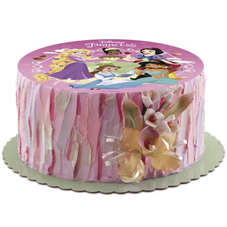 Cialda commestibile per decorare torte con design delle principesse