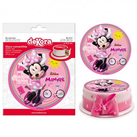 Oblea commestibile per decorazione di torta con design di Minnie