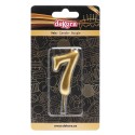 Candela per compleanno numero 7