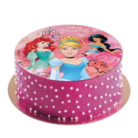 Disco per torta principessa commestibile zero 20cm