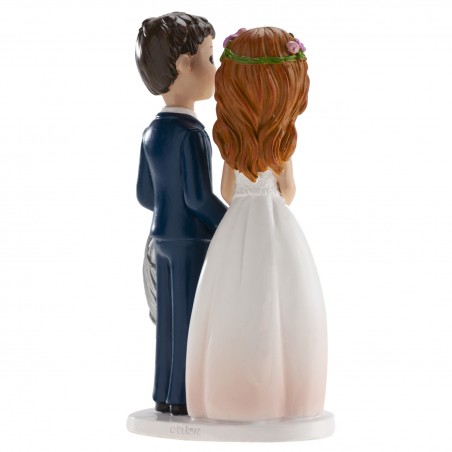 Figura di torta per matrimonio sposi cuore