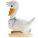 Figura per torta cicogna per battesimo o baby shower