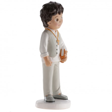 Figura di torta per comunione bambino bruno