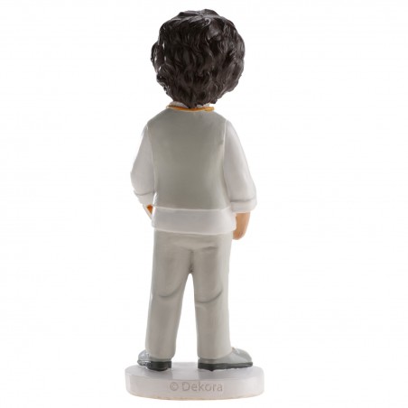 Figura di torta per comunione bambino bruno