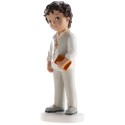 Figura di torta per comunione bambino bruno