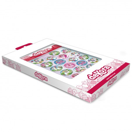 Pacchetto da 20 mini dischi unicorni