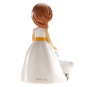 Figura di torta bambina comunione con pecora