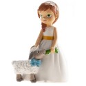 Figura di torta bambina comunione con pecora