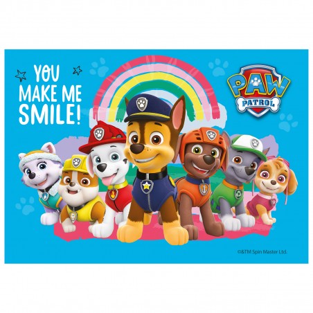 wafer cake silhouette paw patrol chase 8x21cm