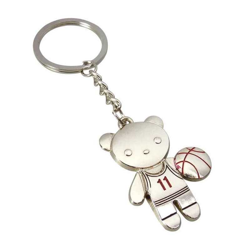 Portachiavi orsetto giocatore di basket