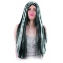 Parrucca hippie con ciocche bianche