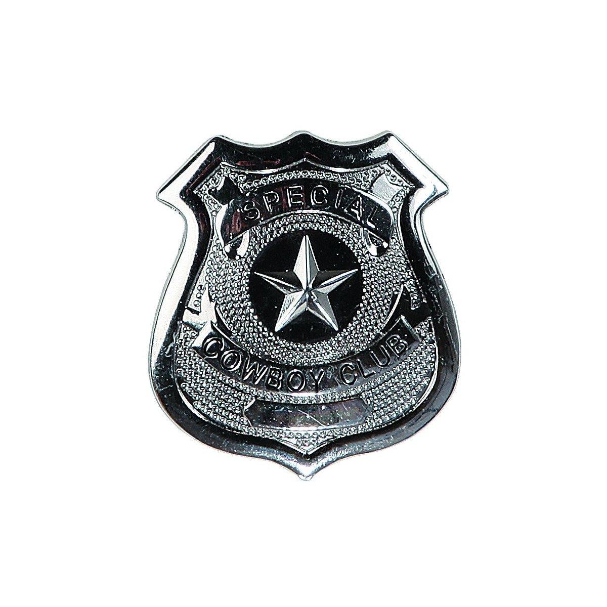 Distintivo della polizia in metallo
