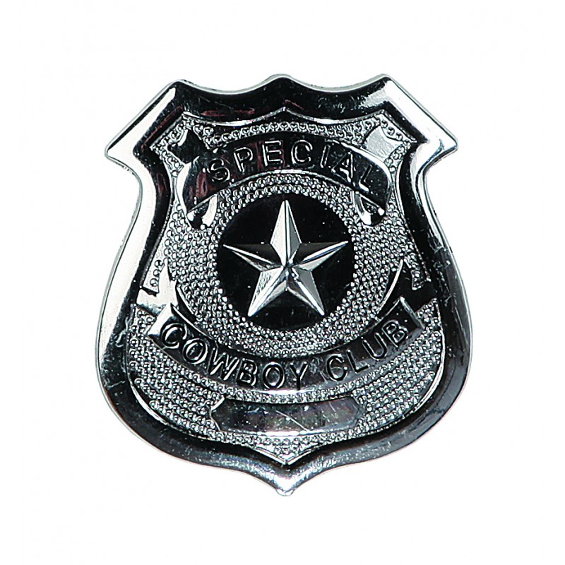 Distintivo della polizia in metallo