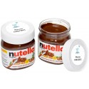 Nutella in barattolo da 25 grammi personalizzato con adesivo di battesimo bambino