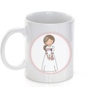 Tazza per la comunione personalizzata per bambine con frase e nome