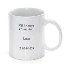 Tazza per la comunione personalizzata per bambine con frase e nome