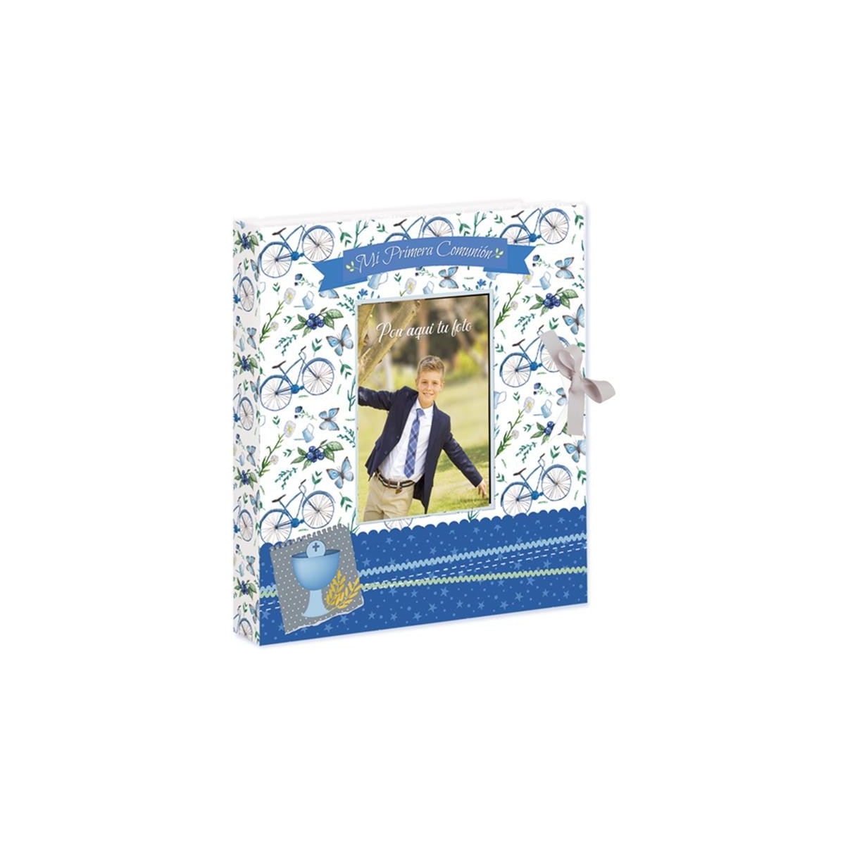 Libro bambino comunione con chiusura a fiocco