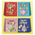 Borsa di compleanno media con design di animali assortiti