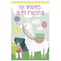 Pacchetto di 8 inviti compleanno modello lama