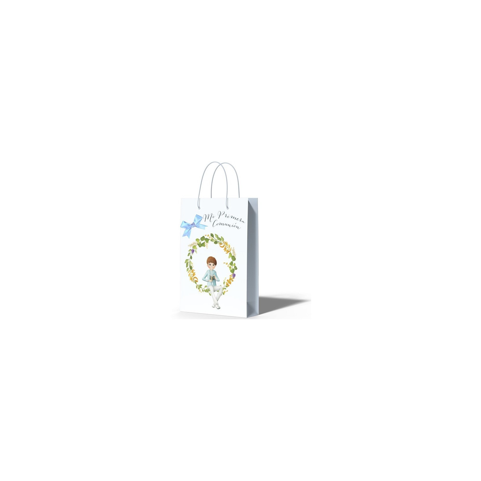 Borsa piccola fiocco comunione bimbo orla