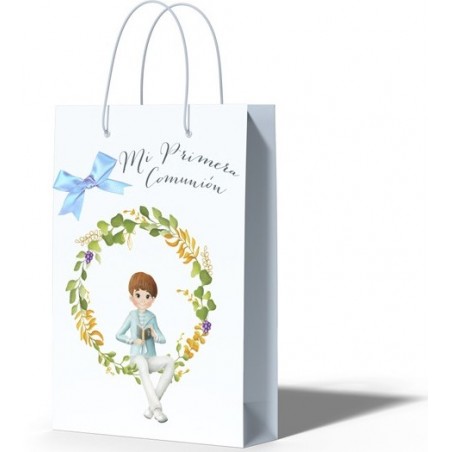 Borsa piccola fiocco comunione bimbo orla