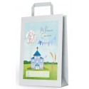 Borsa piccola comunione chiesa blu