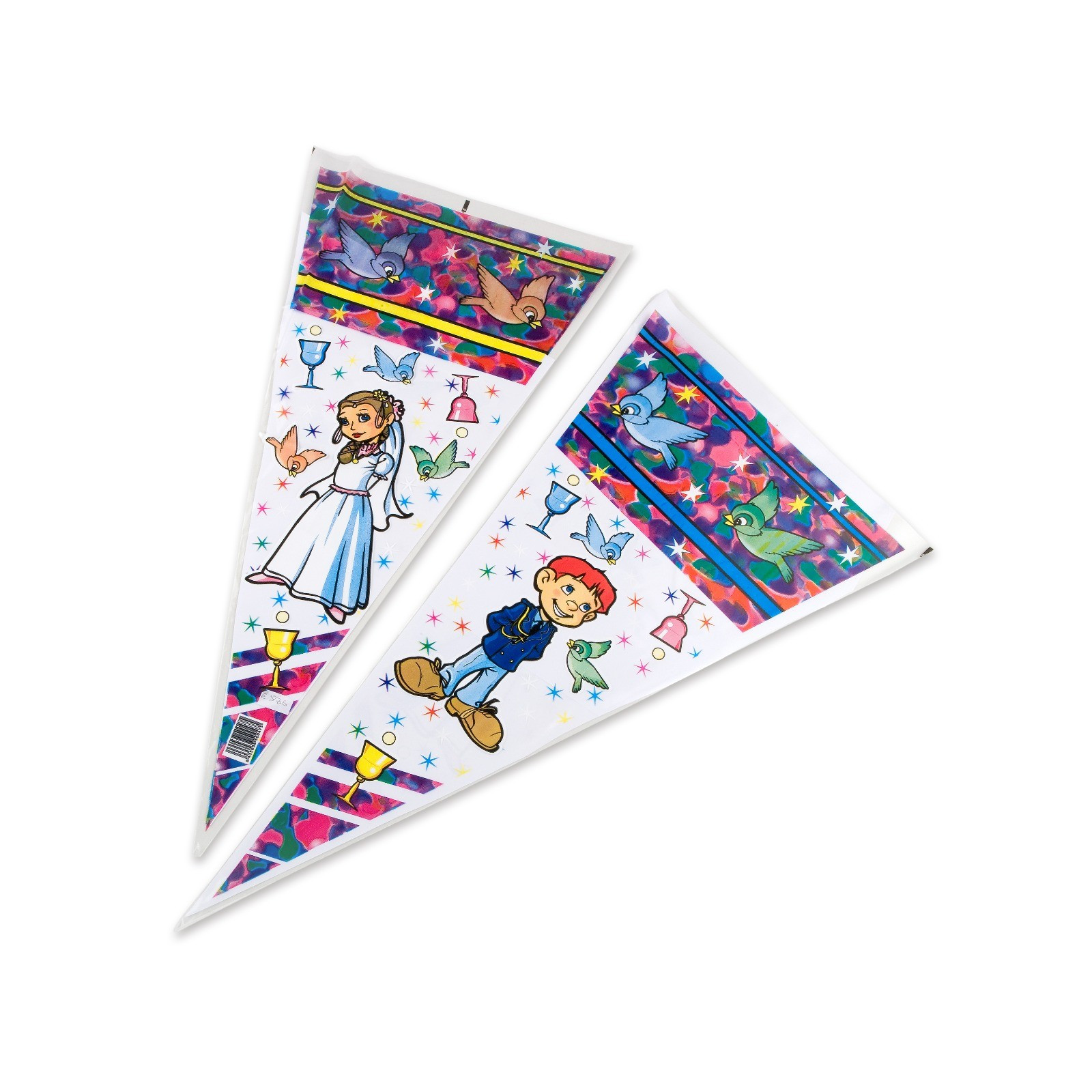 Pack di 100 sacchetti comunione bambino bambina 25x50cm prezzo x 100u.