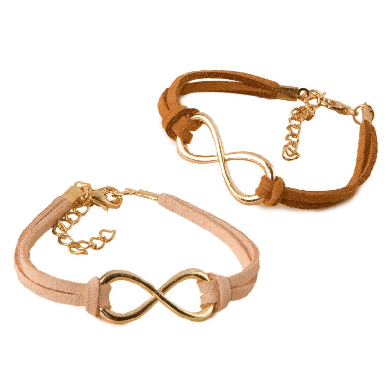 Bracciale infinity in due colori assortiti
