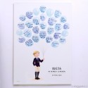 Stampa impronte albero pantaloncini comunione bambino 29 5x42cm