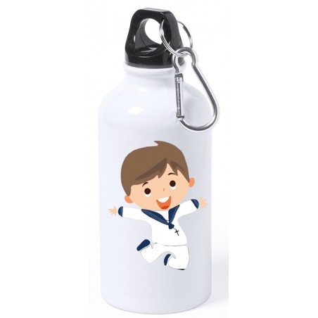 Bottiglia personalizzata per ragazzo della comunione con testo e nome