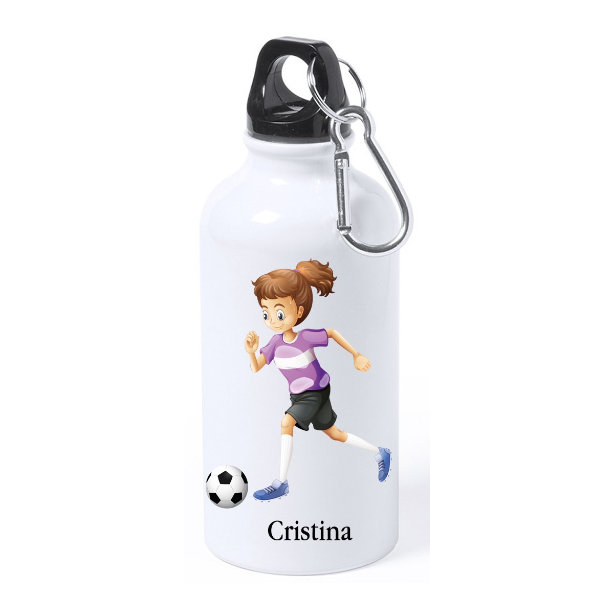 Bidone da calcio personalizzato per ragazza con nome