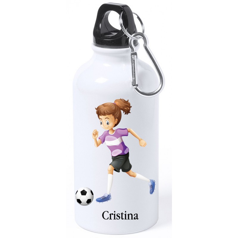 Bidone da calcio personalizzato per ragazza con nome