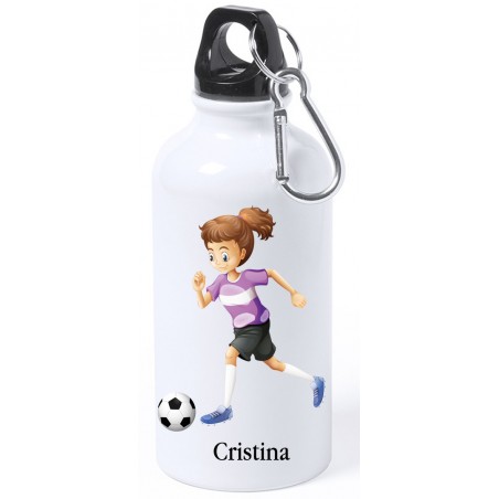 Bidone da calcio personalizzato per ragazza con nome