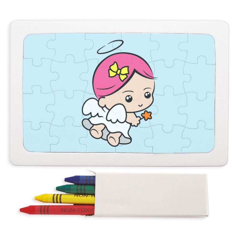 TINYOUTH Mini Puzzle Bianco da 1000 Pezzi - Da Dipingere Autonomamente, 42 cm x 29,7 cm, 2 mm - Cartone, Stampa Ridotta, Difficile - Per Bambini e Adulti