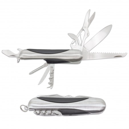 Coltello presentato in acetato personalizzato con adesivo trasparente